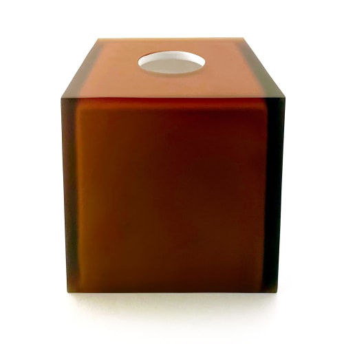 Caja para Portapañuelos Laguna, Nuez Moscada
